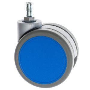 Twin Wheel Furniture Castors Blue