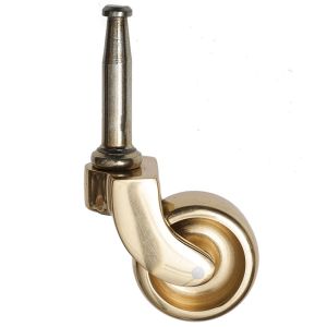 Brass Castors with Peg and Socket Fitting 29mm