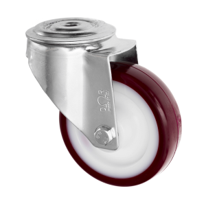 Swivel Bolt Hole Castor Polyurethane Wheel