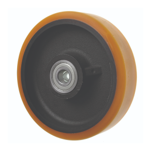 100mm Extra Heavy Duty Polyurethane Tired Wheel with Ball Journal Bearings 