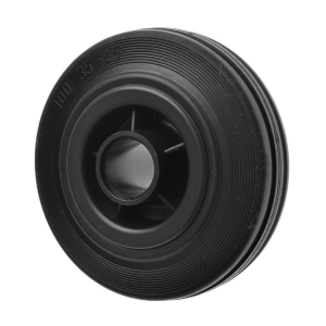 80mm Black Rubber Wheel 70kg Load Capacity