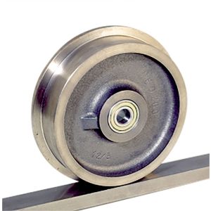 105mm Cast Iron Single Flanged Rail Wheels with ball bearings (125mm OUTER WHEEL DIAMETER SIZE)