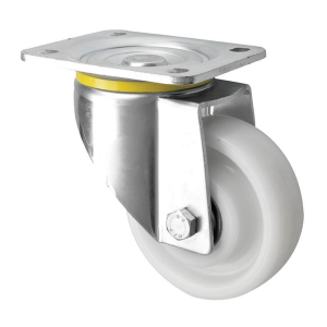 200mm Heavy Duty Swivel Castors White Nylon Wheel 800kg