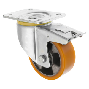 125mm Heavy Duty Castors with Brake Polyurethane Wheel