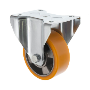 200mm Heavy Duty Fixed Castors with Polyurethane Wheel 800kg