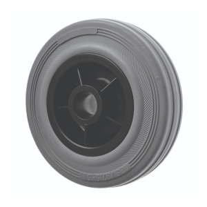 100mm Medium/Heavy Duty Non Marking Grey Rubber Wheel