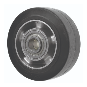 125mm Extra Heavy Duty Black Rubber Wheel with Bearings