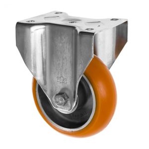 150mm Apex Heavy Duty Fixed Castors with Polyurethane Wheel