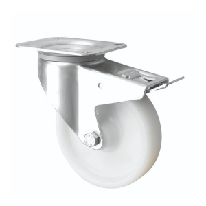 160mm Swivel Braked Nylon Castors