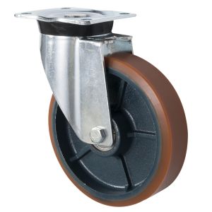 LAG 80mm Roller Castor with Polyurethane Wheel 450kg Load Capacity