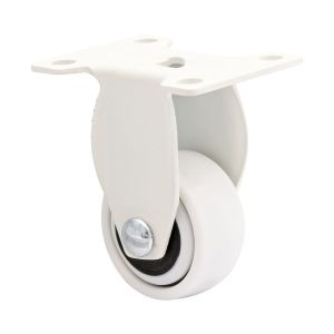 Soft White Furniture Castor 25mm Wheel Fixed Castor 3C-Series