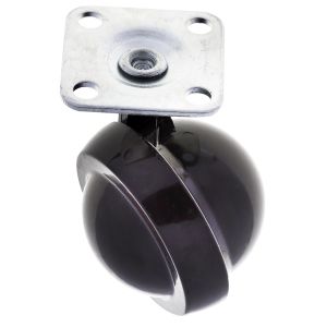 Kenrick Shepherd Castors with Top Plate Dark Brown 50mm