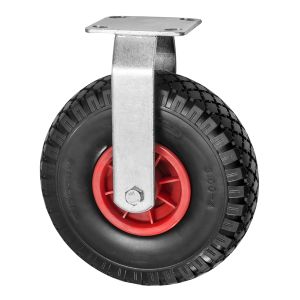 Fixed Pneumatic Castor Puncture Proof Wheel 260mm 