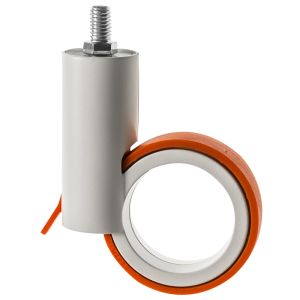 65mm Orange Furniture Castor with Brake M8 Thread