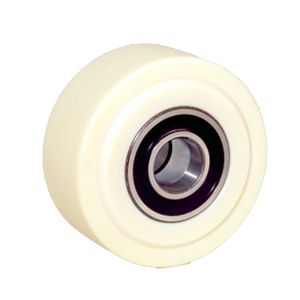 LAG 200mm White Cast Nylon Wheel with Precision Ball Bearings