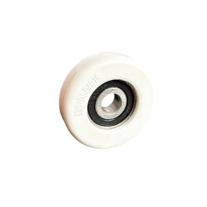 Polyurethane Guide Roller 50mm Diameter 10mm Ball Bearing