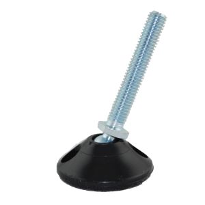 Tilting M8 x 60mm Bolt Down Adjustable Foot with 40mm Base 