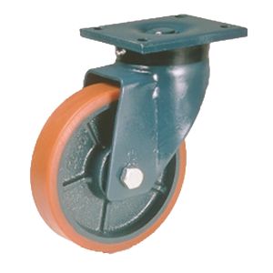 LAG 250mm Polyurethane Tyre Cast Iron Wheel 1200kg Load Capacity