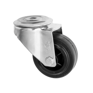 Bolt Hole Swivel Castor Rubber Wheel