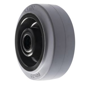 100mm Non Marking Grey Rubber Wheel Medium Duty