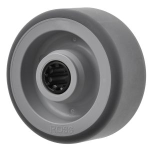 100mm Grey non marking Thermoplastic Rubber Wheel