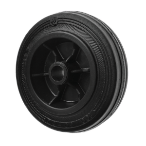 125mm Black Rubber Wheels 100kg Load Capacit