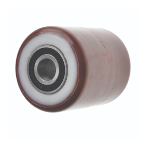 82mm Polyurethane Pallet Roller with Ball Journal Bearings 20mm bore