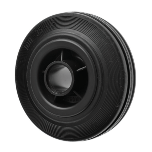 125mm Black Rubber Wheel 100kg Load Capacity