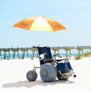 Debug All Terrain Beach Wheelchair with Elevating Leg Rest