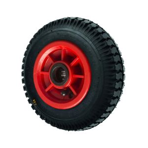 Pneumatic Wheels Diamond Tread 220mm with Roller Bearings 