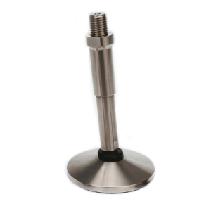 Hygienic Stainless Steel Adjustable Feet 50mm Dia. M12 x 68mm