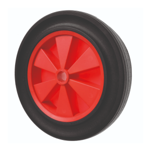 Rubber Trolley Wheel Wide Tread 293mm diameter 