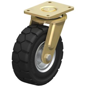 Heavy Duty Swivel Castor with Super Elastic Wheels 250mm Diameter