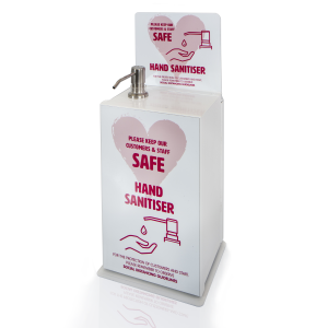 rack mounted hand sanitiser