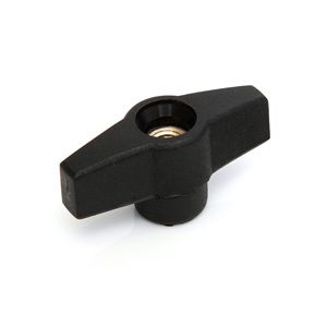 Through Thread Wing Knob M6 x 40mm Diameter