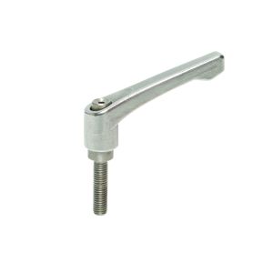 Stainless Steel Male Clamping Handle M6 x 32mm Thread Length