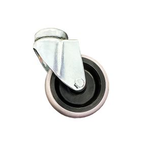 75mm Bolt Hole Castors Grey Rubber Wheel