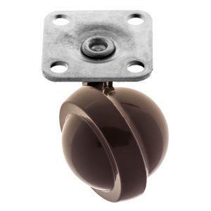 Kenrick Shepherd Caster with Top Plate Light Brown 50mm