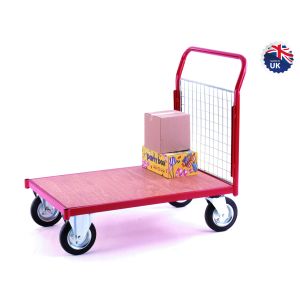 Heavy Duty Platform Trolley Single Ply End 1000 x 700mm Timber Deck