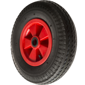 Replacement Wheelbarrow Wheels Wave Tread 400mm Diam with Plain Bearings