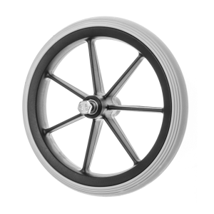 Wheelchair Wheels 190mm Grey Rubber (Wheels)