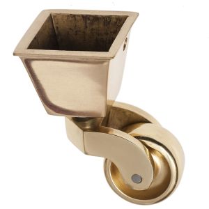 32mm Brass Castors with Square Cup