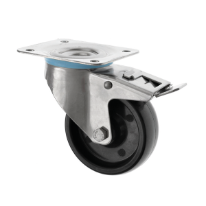 125mm High Temperature Castor with Brake Termotex Wheel