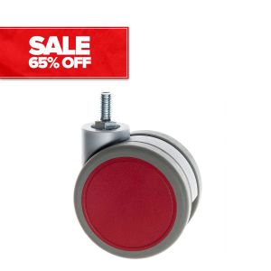 Twin Wheel Furniture Castors Red