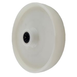 White Nylon Wheel 100mm x 15mm Roller Bearing