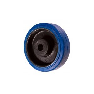 Blue Rubber Wheel 75mm x 12mm Plain Bore