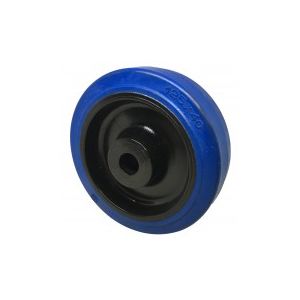 Blue Rubber Wheel 150mm x 20mm Plain Bore