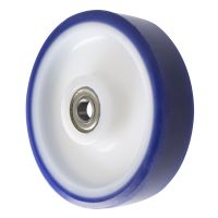 Soft Blue Polyurethane Wheels with Ball Bearings