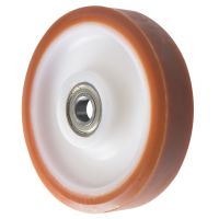 ADINYL Orange Polyurethane Wheels with Ball Bearings