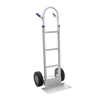 Heavy Duty Aluminium Sack Truck with Puncture Proof Wheels 300kg 